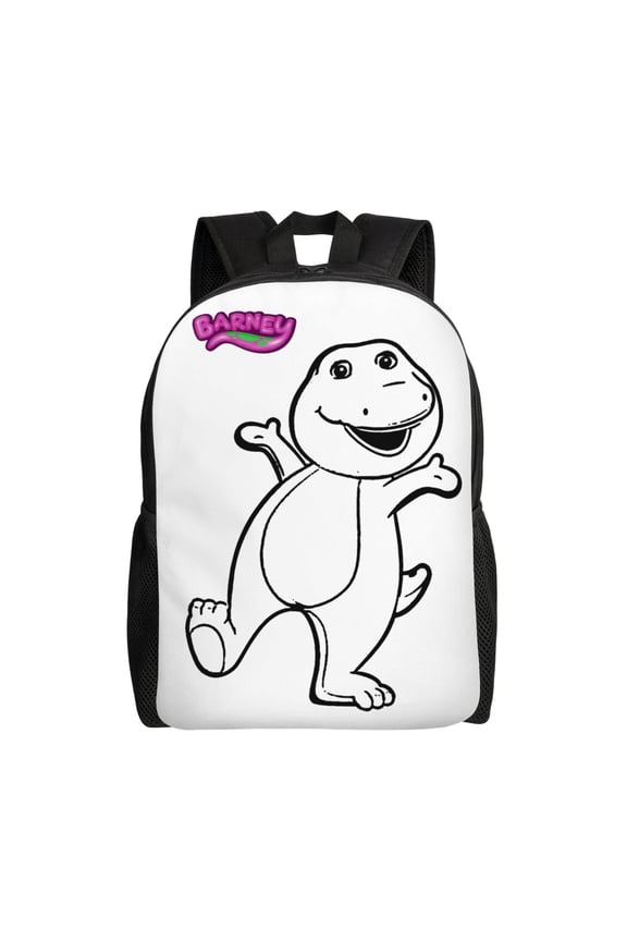 Barney Backpack Lightweight Daypack Large Capacity Travel Work College Back Pack Novelty Book Bag Laptop Bag