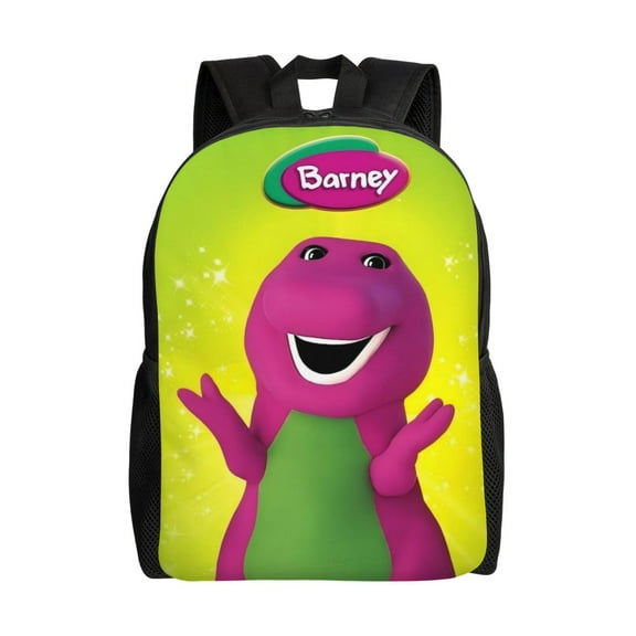 Barney Backpack Lightweight Daypack Large Capacity Travel Work School Back Pack Novelty Backpacks Laptop Bag