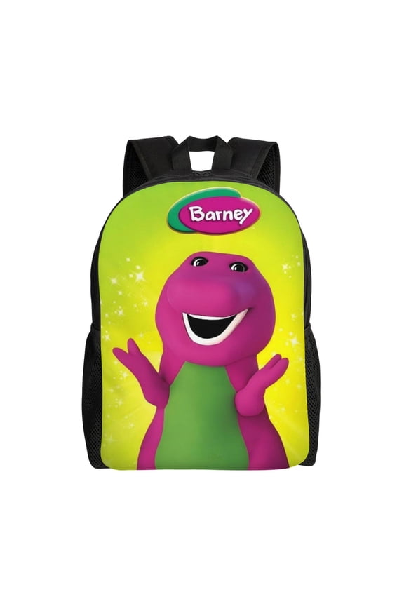 Barney Backpack Lightweight Daypack Large Capacity Travel Work School Back Pack Novelty Backpacks Laptop Bag