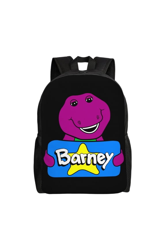 Barney Backpack Lightweight Daypack Large Capacity Travel Work School Back Pack Novelty Backpacks Laptop Bag