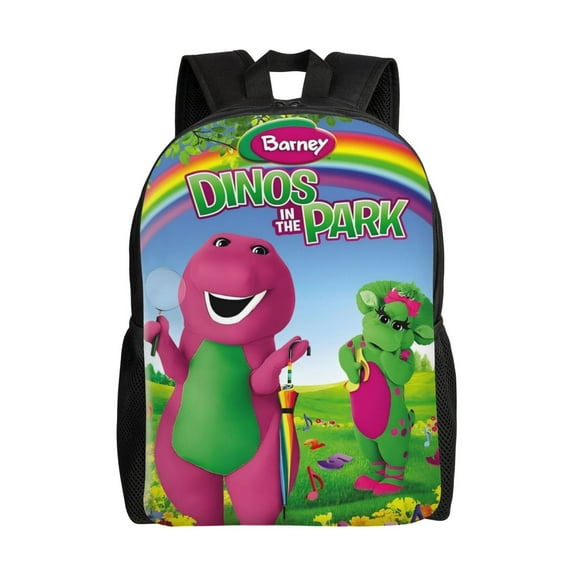 Barney Backpack Lightweight Daypack Large Capacity Travel Work School Back Pack Novelty Backpacks Laptop Bag