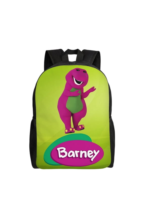 Barney Backpack Lightweight Daypack Large Capacity Travel Work School Back Pack Novelty Computer Bag Laptop Bag