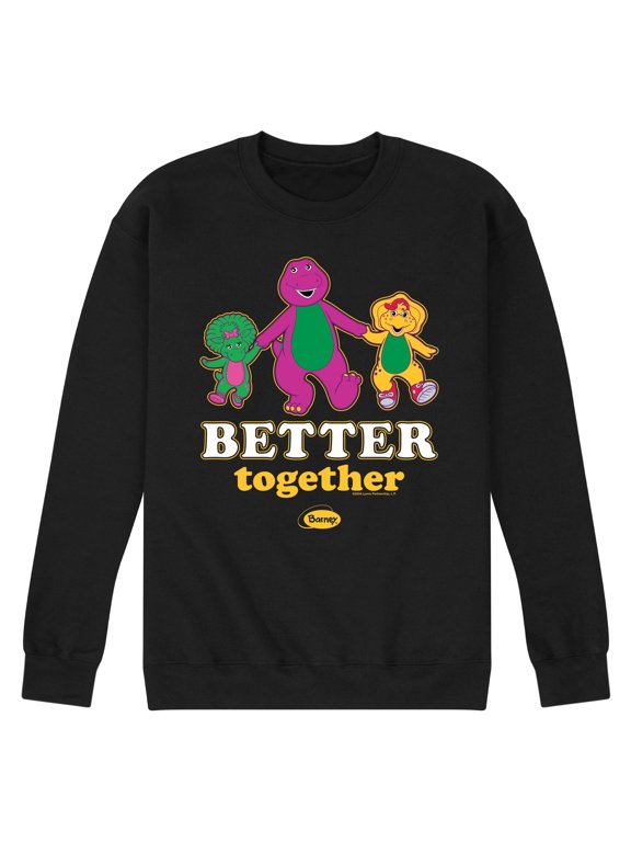 - Barney Better Together Men's Graphic Fleece Sweatshirt