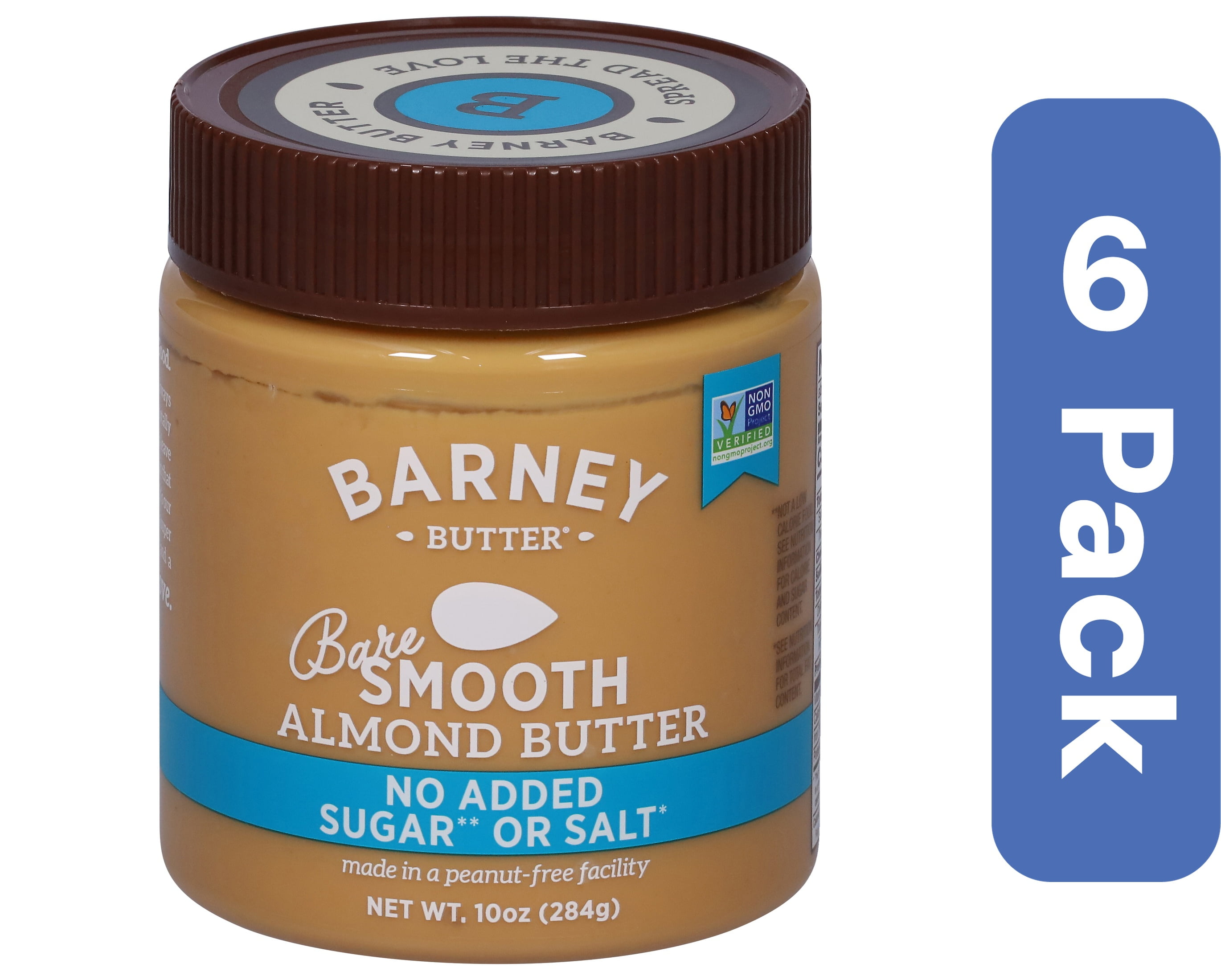 Barney Butter Smooth Almond Butter 10 oz (Pack Of 6)