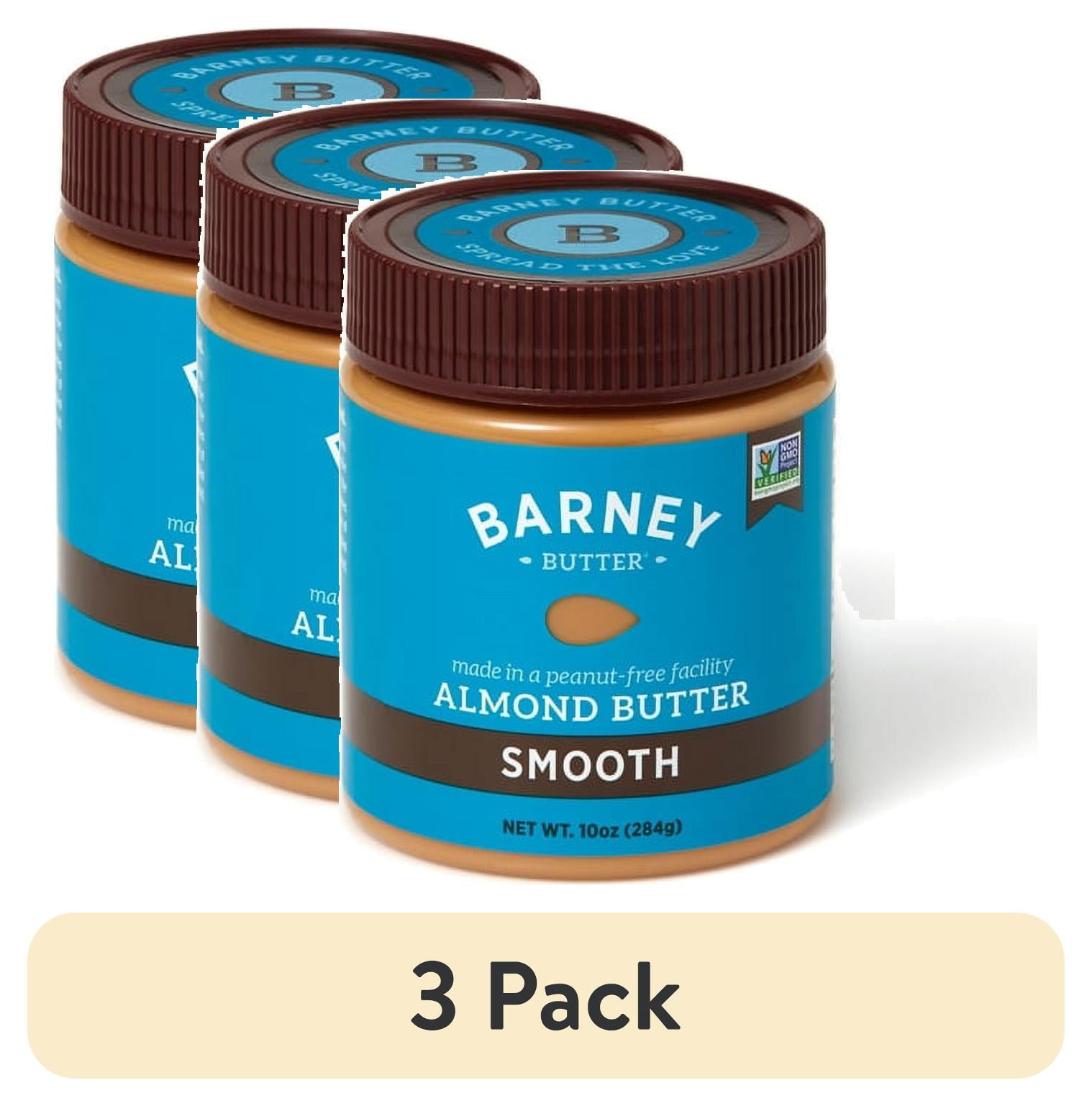 (3 pack) Barney Butter Smooth Almonds Butter, 10 oz - Walmart.com