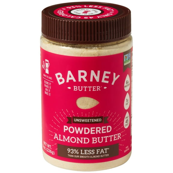 Barney Butter Unsweetened Powdered Almond Butter, 8oz Pack Of 6