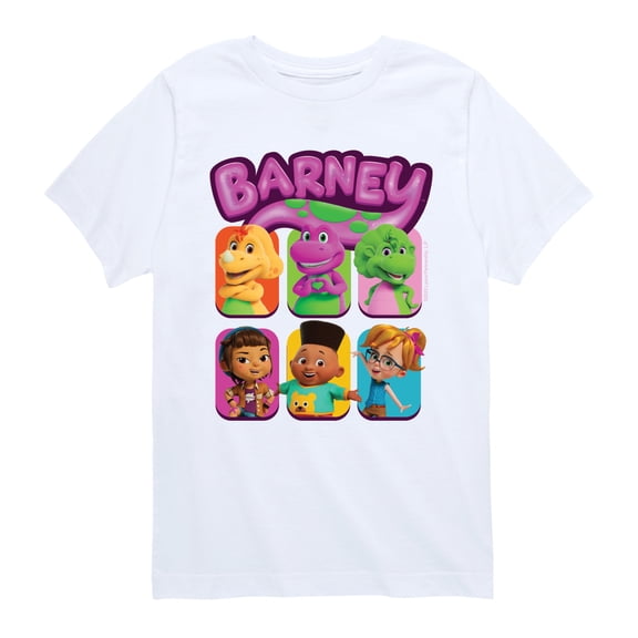 Barney - Cgi Grid - Youth Boys Short Sleeve Graphic T-Shirt