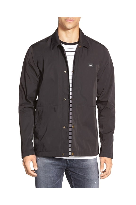 Mens Coach Jacket Medium Tech Black