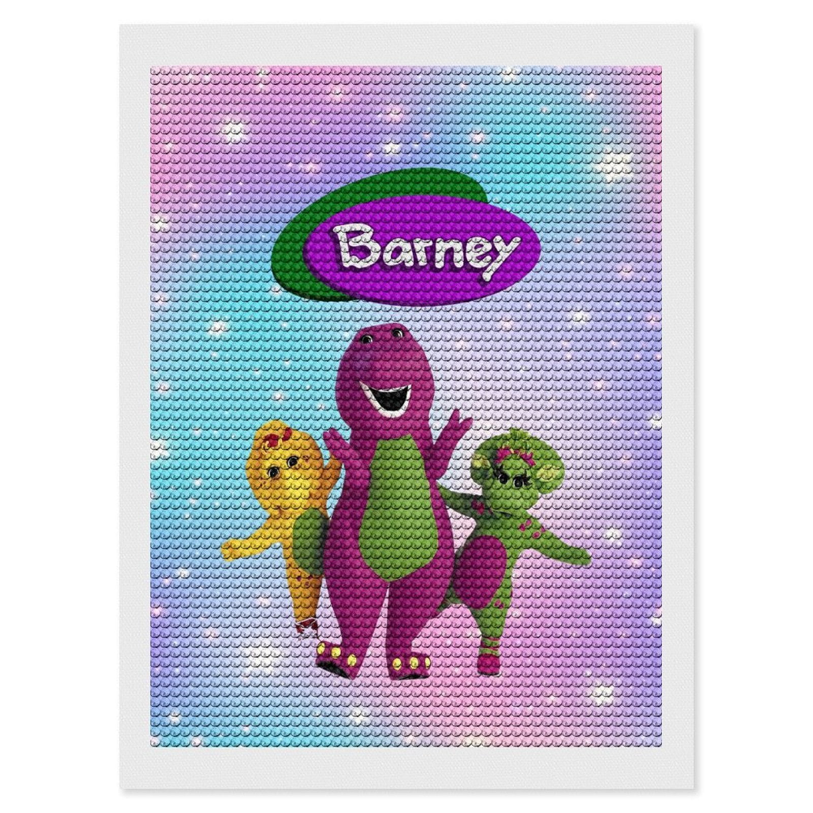Barney Dinosaur Friends Diamond Art Kits for Adults Kids,DIY 5D Round ...
