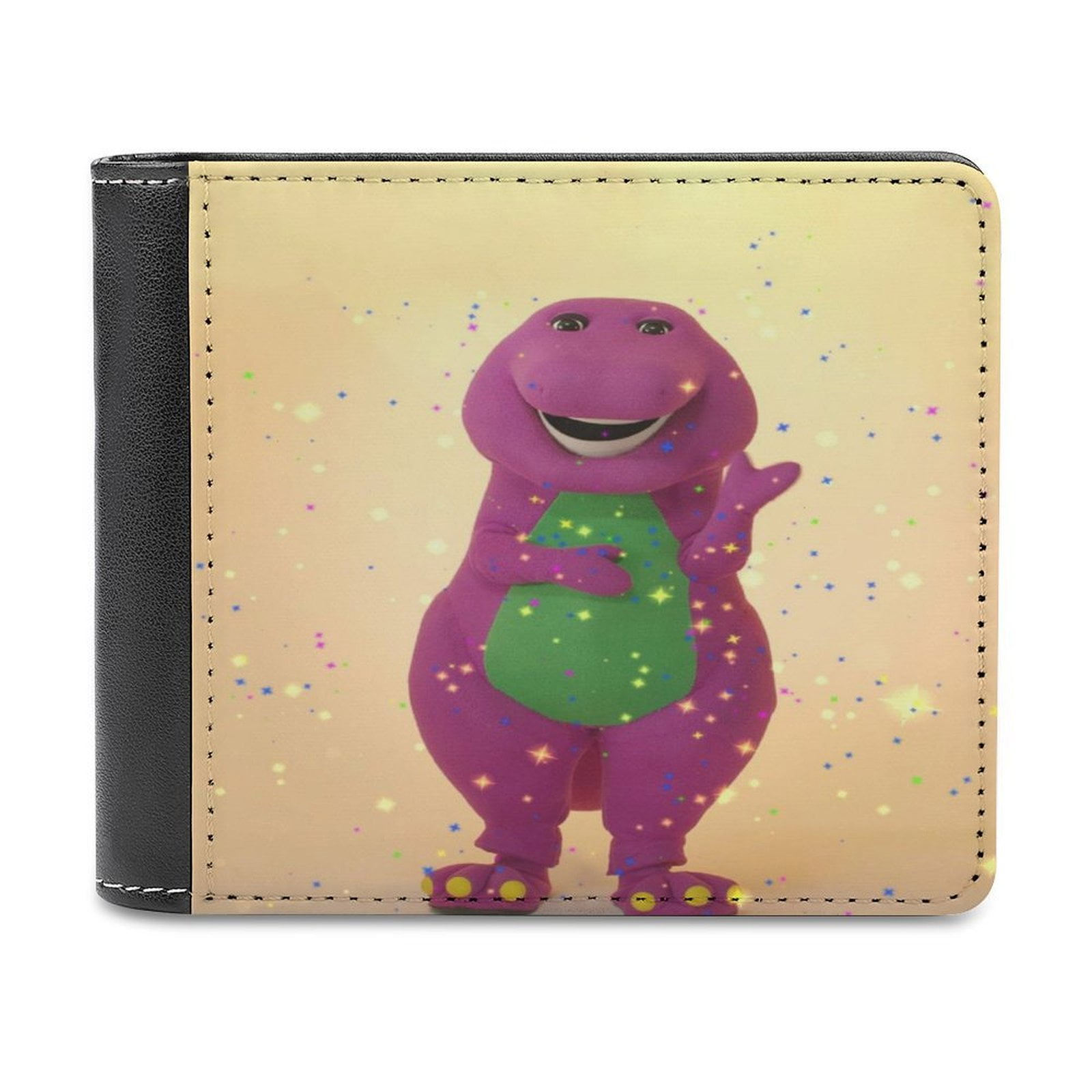 Barney Dinosaur Friends Wallet for Men Leather Purse Clutch Card ...