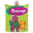 thumbnail image 1 of Barney And Friends Blanket Cozy Warm Flannel Throw Blanket for Living Room Bedroom Bed Sofa Car, All Seasons Fleece Blankets Gifts for Kids Teens Adults 60"X50", 1 of 8