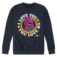 thumbnail image 1 of Barney - I Love You You Love Me - Men's Crew Fleece Sweatshirt, 1 of 4