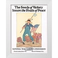 thumbnail image 1 of Barney, Maginel Wright 15x18 White Modern Wood Framed Museum Art Print Titled - The Seeds of Victory Insure the Fruits of Peace, ca. 1919, 1 of 4