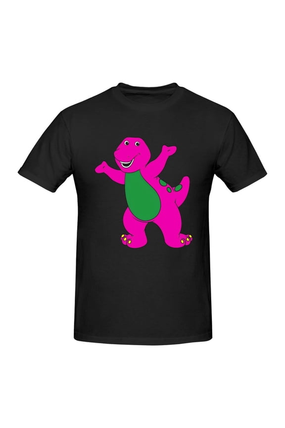 Barney Men's T-Shirt Short Sleeve Crew Neck Tees