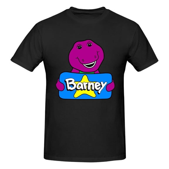 Barney Men's T-Shirt Short Sleeve Crew Neck Tees
