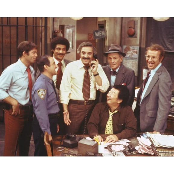 Barney Miller 24X36 Classic Hollywood Poster Hal Linden Max Gail Steve Landesburg Jack Soo Ron Glass James Gregory Ron Carey In Squad Room