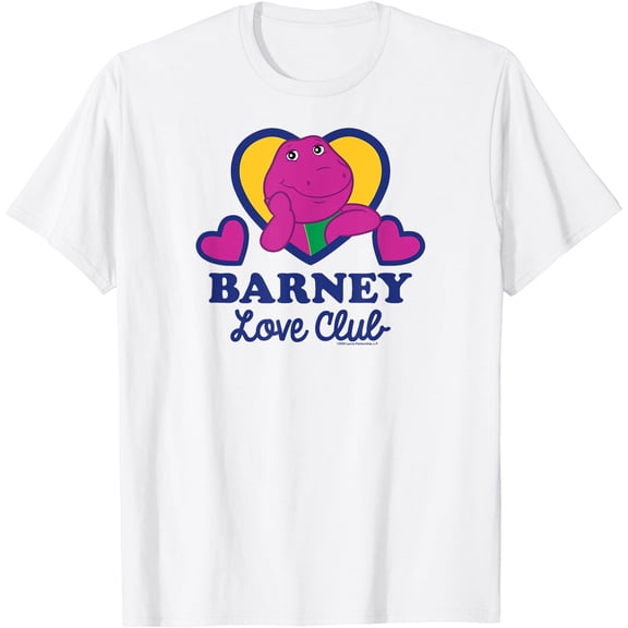 Barney - Purple Dinosaur Love Club Hearts T-Shirt, Unisex T-Shirt