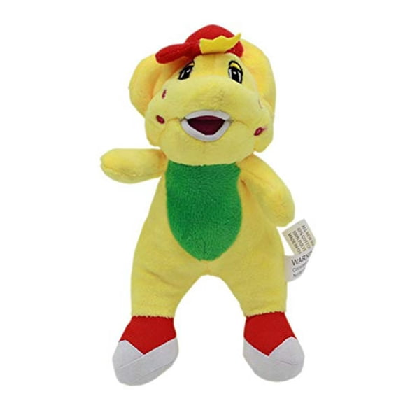 Barney Purple Dinosaur Plush Toy 11.8" - I Love You Barney Benny Stuffed Doll Gift for ChildrenYellow