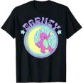thumbnail image 1 of Barney Sitting On Crescent Moon Starry Sky Graphic T-Shirt, Size S-5XL, 1 of 4