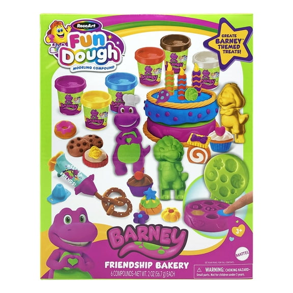 Barney Softee Dough Friendship Bakery Modeling Dough Playset: Ages 3+