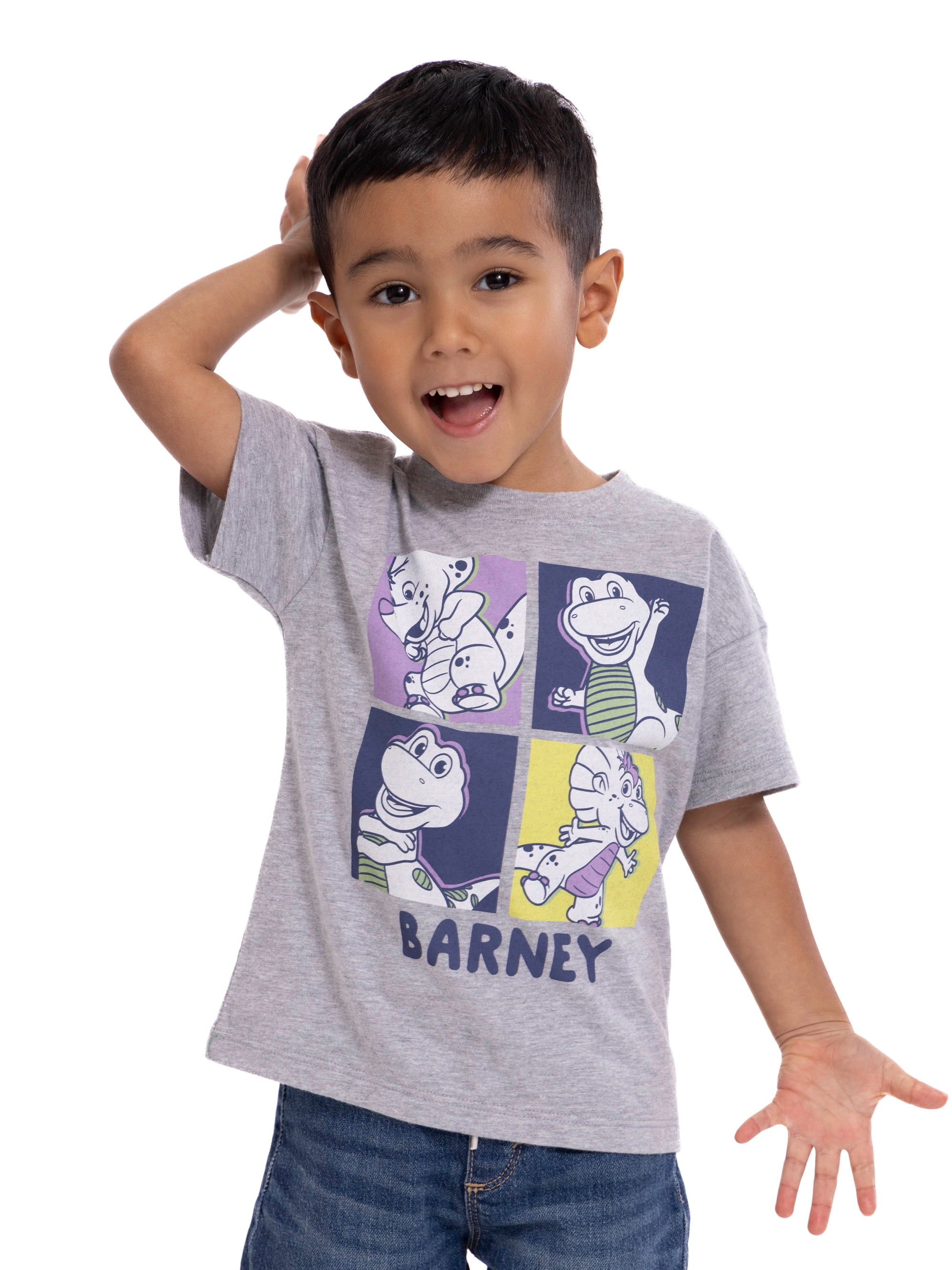 Barney Toddler Graphic Crewneck Tee with Short Sleeves, Sizes 12M-5T