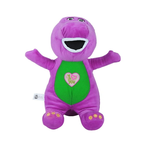 Barney Toys Singing Friend Barney Stuffed Animals Dinosaur Barney Singing I Love You Children's Plush Puppet Toy (10in)