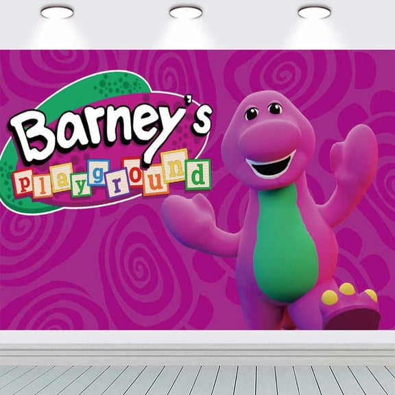 Barney and Friends Party Supplies Background Backdrop Taspestry Banner Poster Decor Decorations