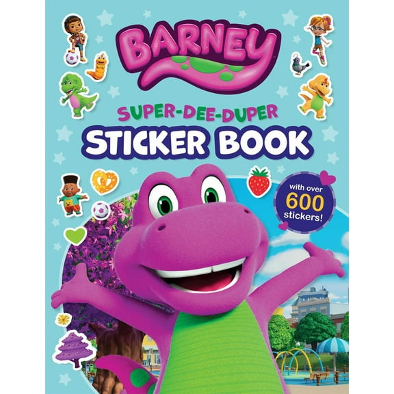 Barney: Super-Dee-Duper Sticker Book (Paperback)