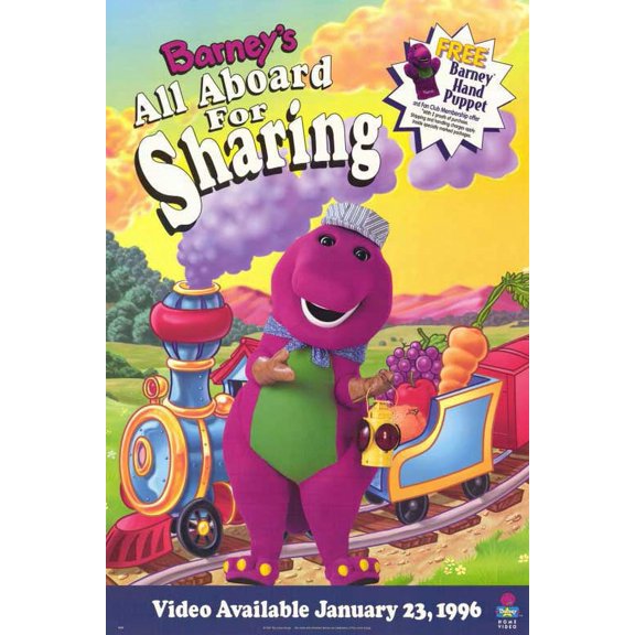 Barney's All Aboard For Sharing Movie Poster Print (11 x 17) - Item # MOVAE0954