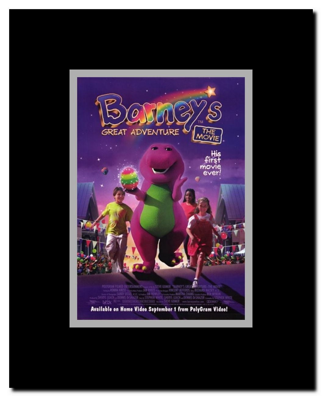 Barney's Great Adventure Framed Movie Poster