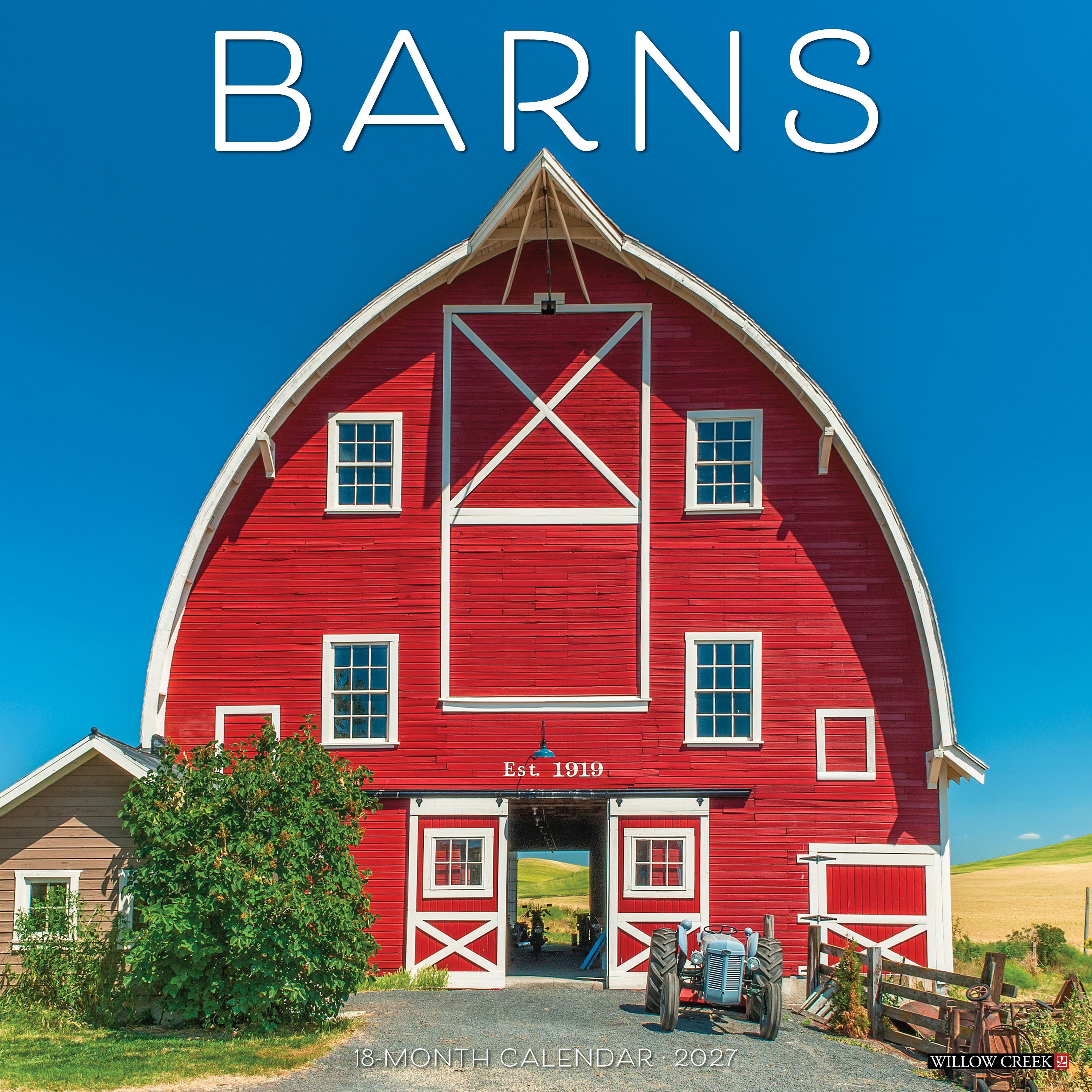 Willow Creek Press, Barns 2027 Wall Calendar