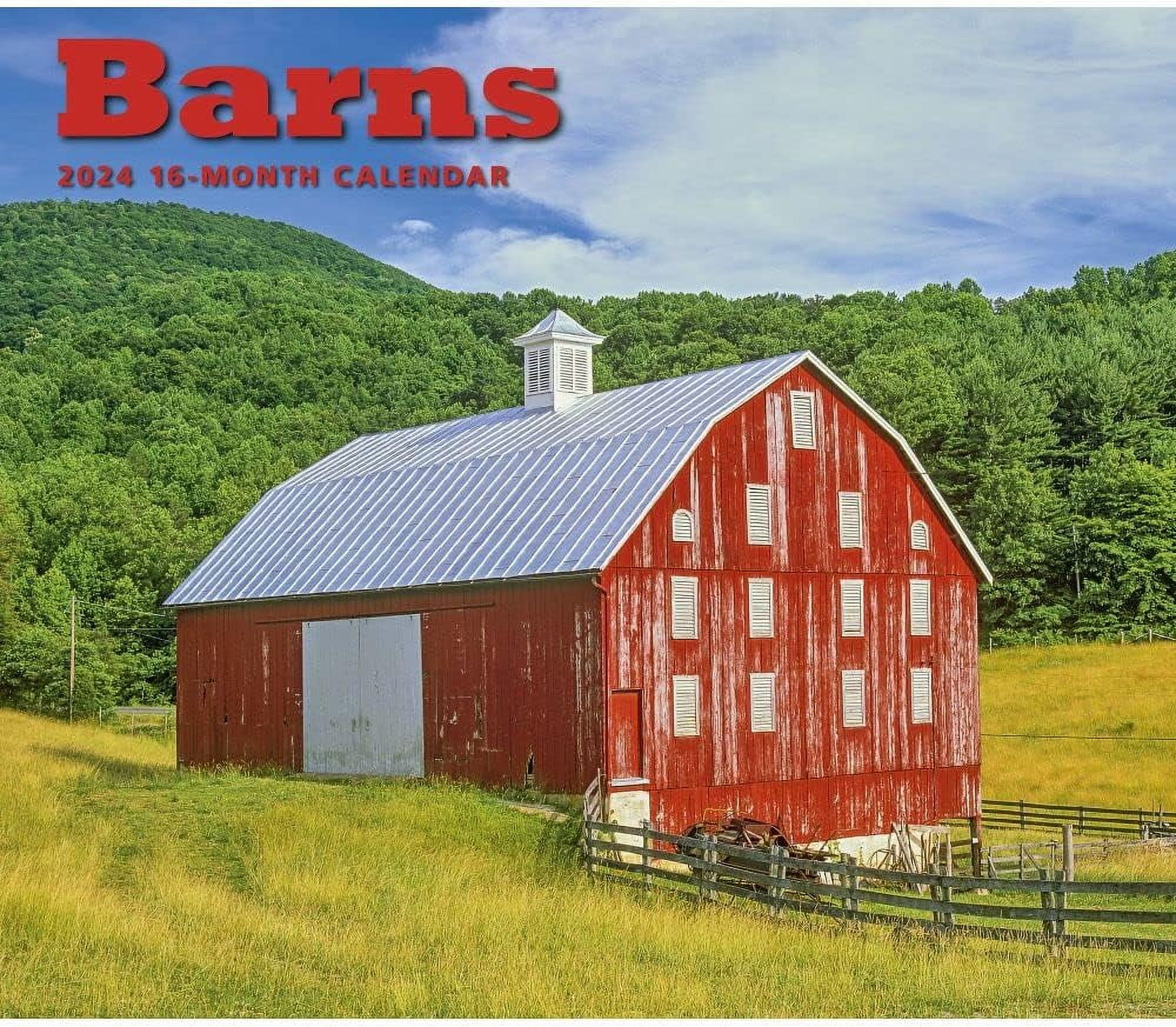 Barns Deluxe 2024 Wall Calendar