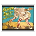 thumbnail image 1 of Barnum & Bailey Circus - Greatest Show on Earth - Clown Standing over Tents - Vintage Circus Poster c.1917 - Fine Art Matte Paper Print (Unframed) 16x20in, 1 of 4
