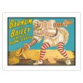 thumbnail image 1 of Barnum & Bailey Circus - Greatest Show on Earth - Clown Standing over Tents - Vintage Circus Poster c.1917 - Bamboo Fine Art 290gsm Paper Print (Unframed) 18x24in, 1 of 4