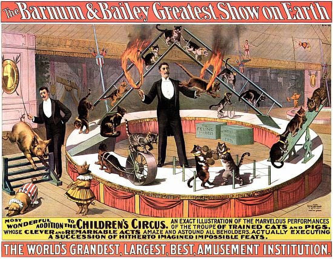 Barnum & Bailey Greatest Show On Earth Canvas Art - (36 x 54)