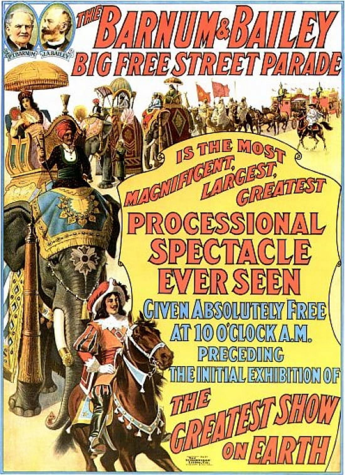 Barnum & Bailey Street Parade Circus Canvas Art - (36 x 54)