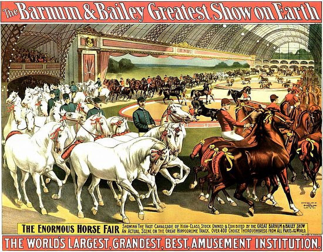 Barnum & Bailey Thoroughbred Circus Canvas Art - (18 x 24)