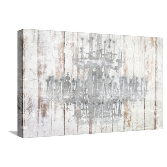 Barnwood Chandelier, Stretched Canvas Wall Art by Kimberly Allen Sold by ArtCom