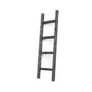Barnwood Rustic Farmhouse 4ft Smoky Black Decorative Bookcase Display Ladder