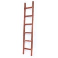 thumbnail image 1 of Barnwood Rustic Farmhouse 6ft Rustic Red Decorative Bookcase Display Ladder, 1 of 3