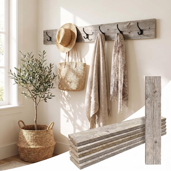 BARNWOODUSA Rustic Farmhouse Reclaimed Barn Wood Bundle, 24 inch