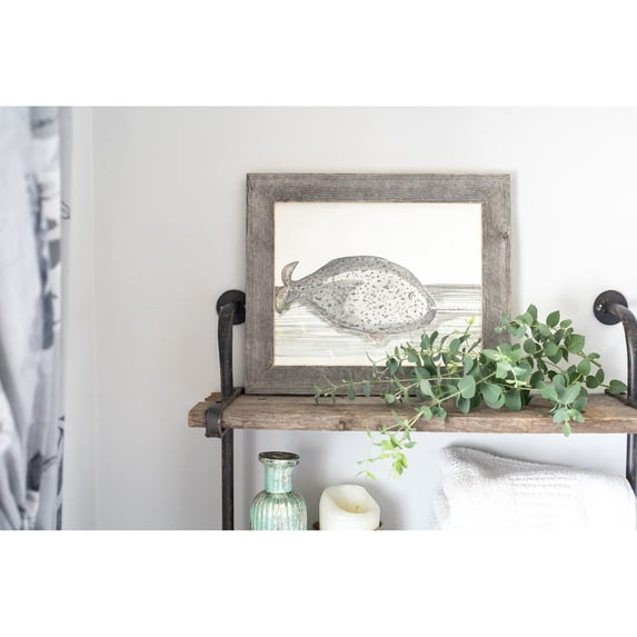 BarnwoodUSA Farmhouse Standard Picture Frame, Reclaimed Wood, 1 1/2 inch Molding Weathered Gray 8.5x11