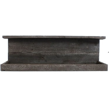 BarnwoodUSA Rustic Farmhouse 26" Espresso Floating Wood Shelf