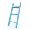 thumbnail image 1 of BarnwoodUSA Rustic Farmhouse 3ft Robins Egg Blue Wooden Decorative Bookcase Picket Display Ladder, 1 of 5