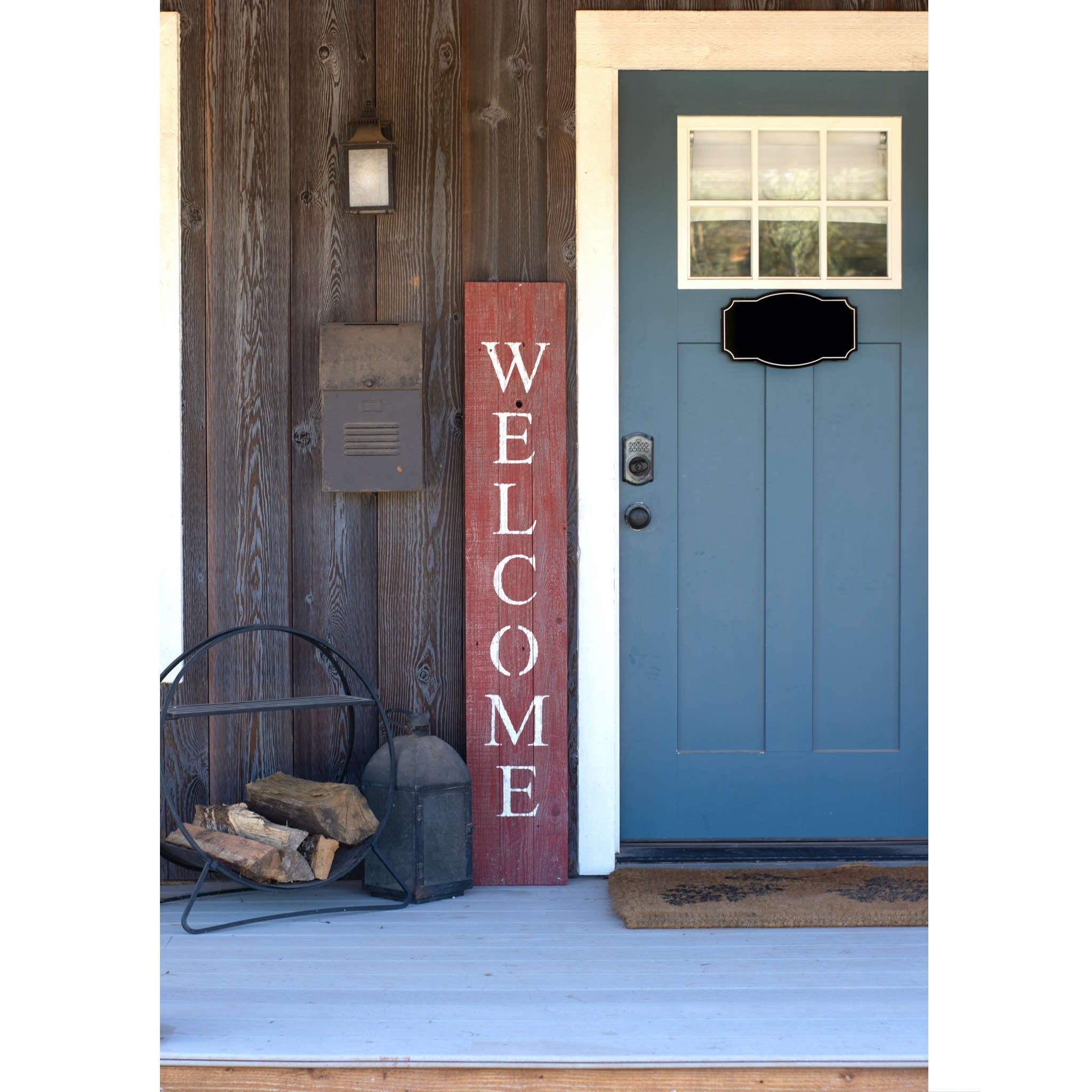 BarnwoodUSA Rustic Farmhouse 5ft Rustic Red Vertical Front Porch ...