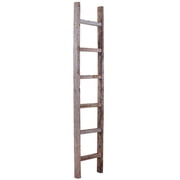 BARNWOODUSA Rustic Decorative Ladder - 100% Upcycled Wood 72 x 12 x 1.5, Weathered Gray