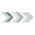 thumbnail image 1 of BarnwoodUSA Rustic Farmhouse Reclaimed Robins Egg Blue Decorative Double Chevron Wood Arrows (Set of 3), 1 of 3