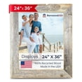 thumbnail image 1 of BARNWOODUSA | Farmhouse 24x36 Picture Frame | 1 1/2 inch Molding | 100% Reclaimed Wood | Rustic | Natural Weathered Gray, 1 of 5