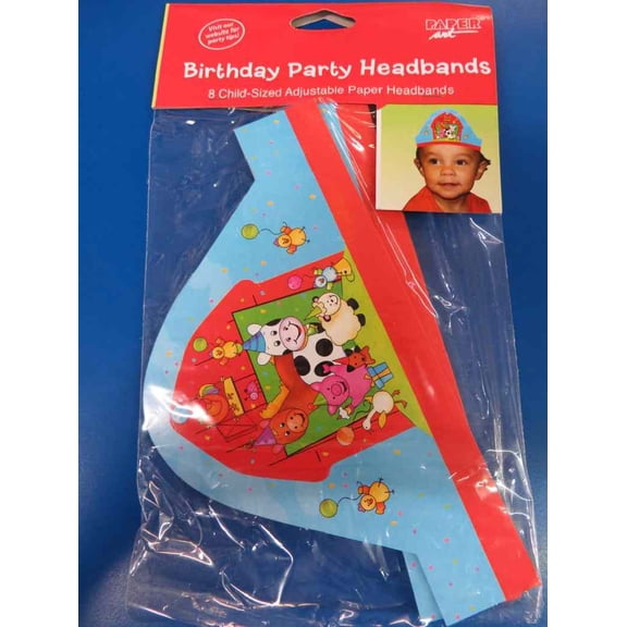 Barnyard Bash Farm Animals 1st First Birthday Party Favor Hat Headbands