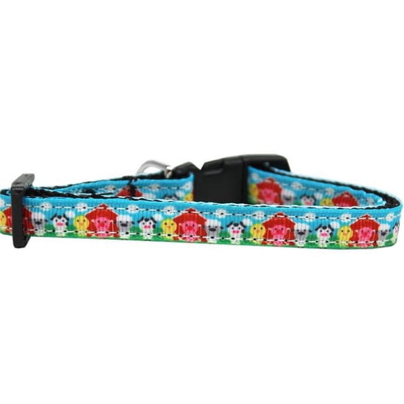 Barnyard Buddies Nylon Ribbon Dog Collar - Extra Small